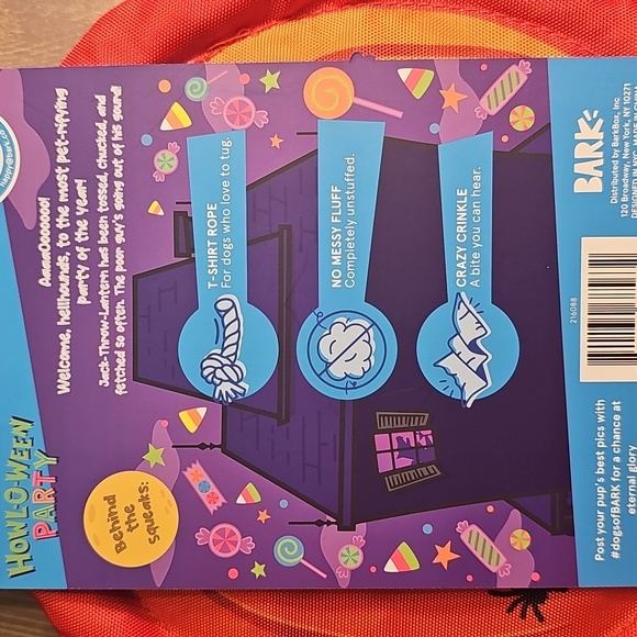 Orange Pumpkin Flying Disc Dog Toy - Picture 3 of 3